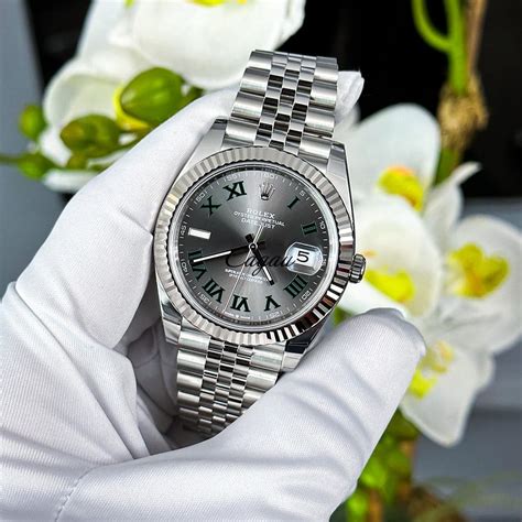 rolex datejust 41 wimbeldon gold/steel|rolex datejust 41 oystersteel.